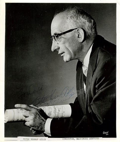 Adler, Peter Herman - Signed photo
