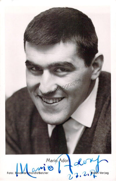 Adorf, Mario - Signed Photograph 1957