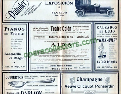 Aida 1912 Teatro Colon - Pasquale Amato. Conductor: Arturo Toscanini