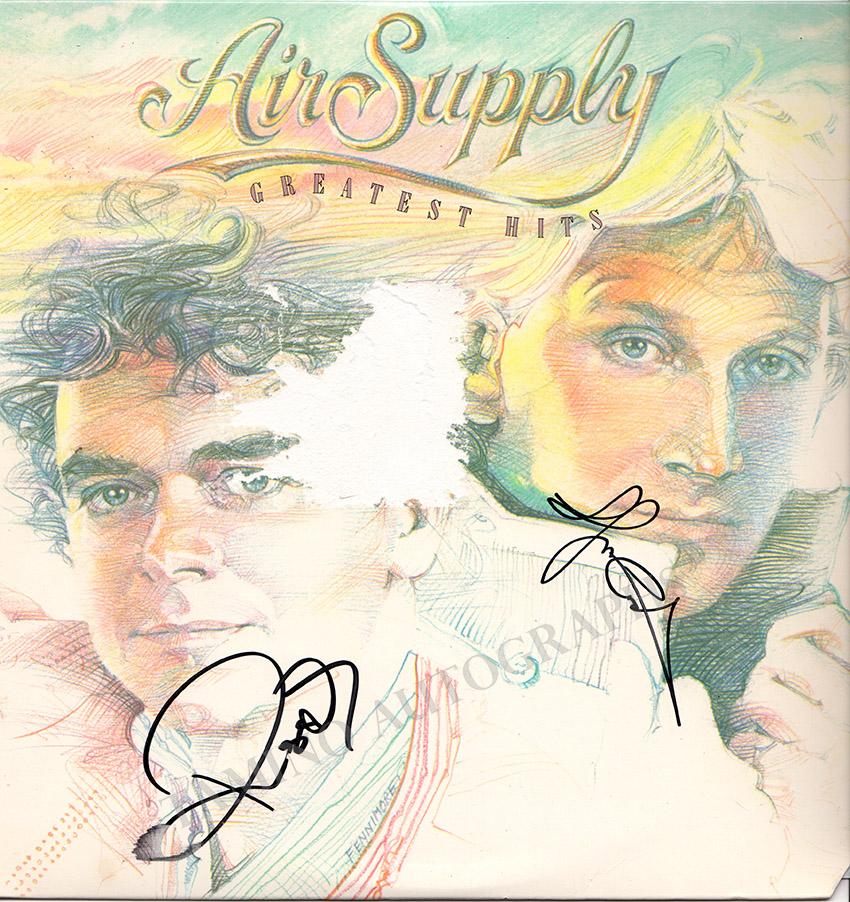 Air Supply - "Greatest Hits" Record Album Signed by Both