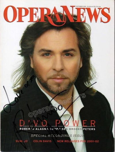 Alagna, Roberto - Opera News Magazine Signed 2001