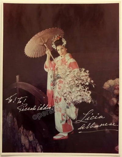 Albanese, Licia - Large Signed Photo as Madama Butterfly