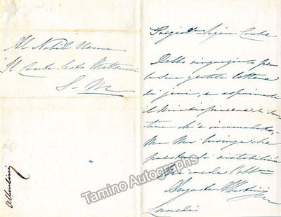 Albertini-Baucarde, Augusta - Autograph Letter Signed