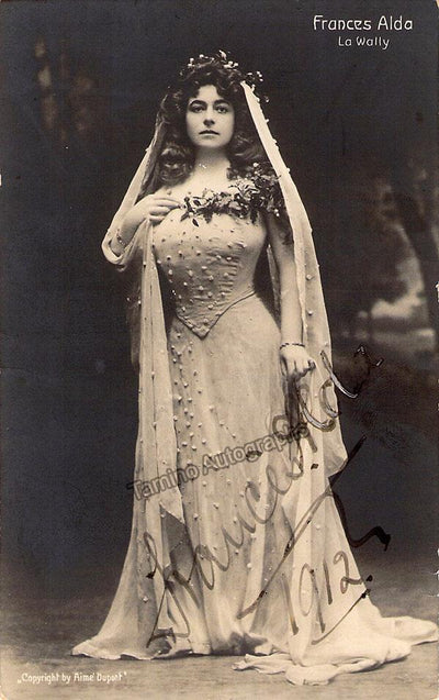 Alda, Frances - Signed Photo in La Wally 1912
