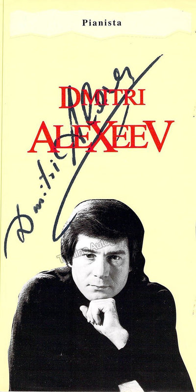Alexeev, Dmitri - Signed Photograph from a Program