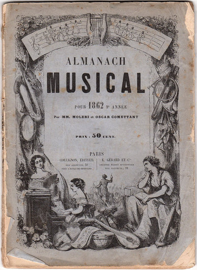Almanach Musical - Paris - Years 1862 & 1863
