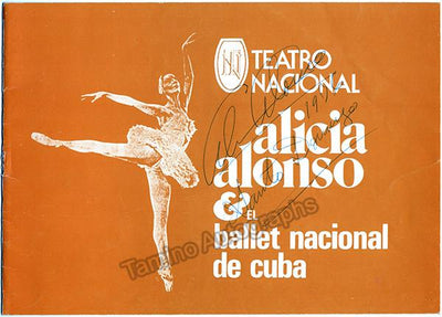 Alonso, Alicia - Signed Cuban National Ballet Program