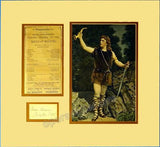 Alvary, Max - Signature, Vintage Print as Siegfried + Program Clip