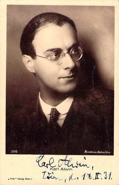 Alwin, Carl - Signed Photo 1931
