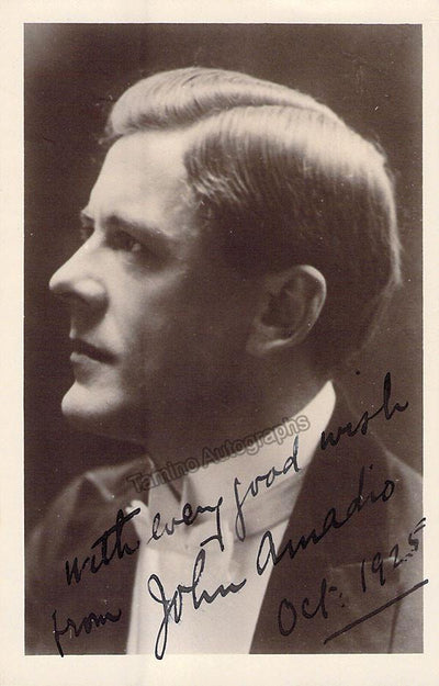 Amadio, John - Signed Photo 1925