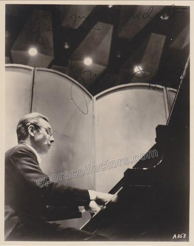 Anda, Geza - Signed photo at the piano