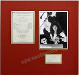 Anderson, Marian - Signature + Photo + Program Clip