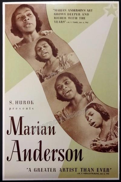 Anderson, Marian - Unsigned Poster Display