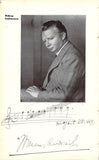 Andriessen, Willem - Signed Photo with Music Quote 1940