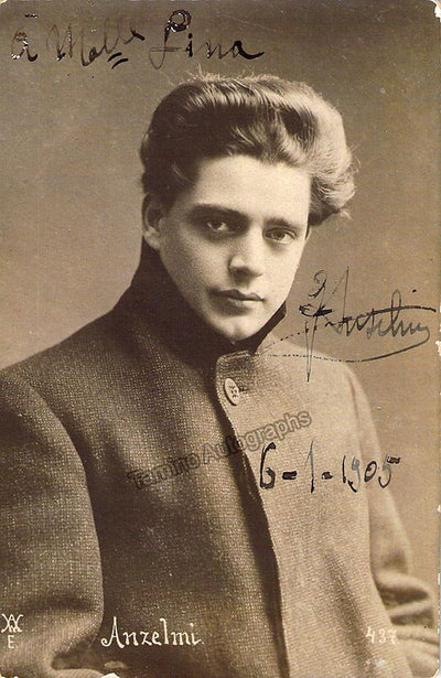 Anselmi, Giuseppe - Signed Photo Postcard