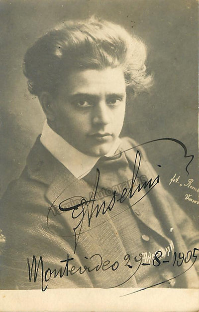 Anselmi, Giuseppe - Signed Photo Postcard