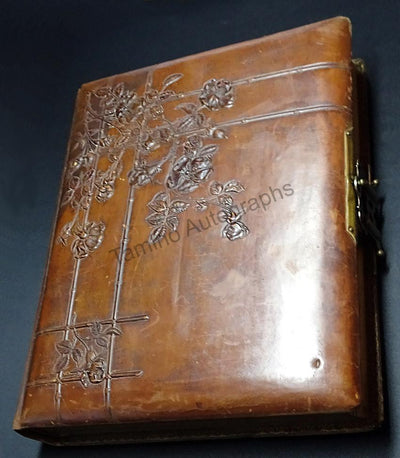Antique Leather Cabinet and CDV Photo Album