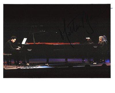 Argerich, Martha - Kissin, Evgeny - Double Signed Photo in Performance!