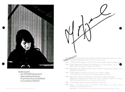 Argerich, Martha - Signed Program Nuremberg 1968