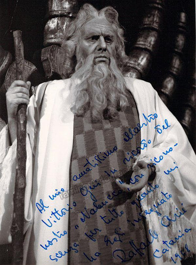Arie, Raffaele - Signed Photograph in Nabucco 1968