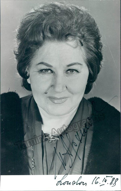 Arkhipova, Irina - Signed Photo in 1998