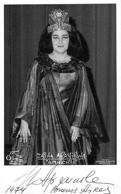 Arkhipova, Irina - Signed Photo in Aida