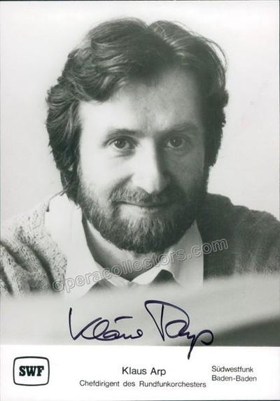 Arp, Klaus - Signed photo