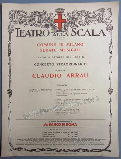 Arrau, Claudio - Concert Mini-Poster