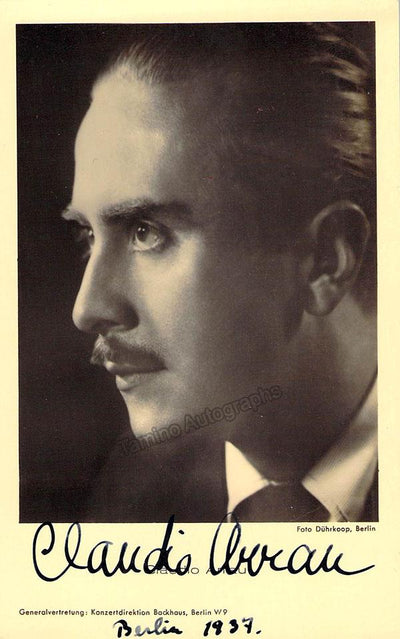 Arrau, Claudio - Signed Photo 1937