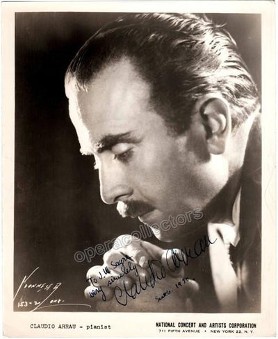 Arrau, Claudio - Signed photograph 1950
