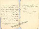 Artot, Desiree - Autograph Letter Signed 1860