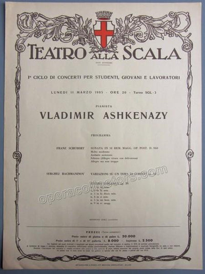 Ashkenazy, Vladimir - Concert Mini-poster