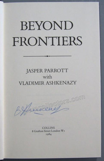 Ashkenazy, Vladimir - His Autobiography Book "Beyond Frontiers" Signed