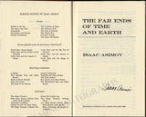 Asimov, Isaac - Signed Book "The Far Ends of Time and Earth" 1979