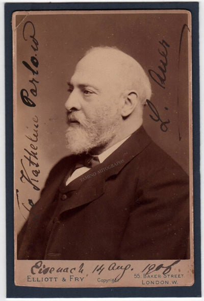 Auer, Leopold - Signed Cabinet Photo 1906