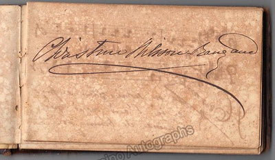 Autograph Album - 20 Signatures of Singers 1874