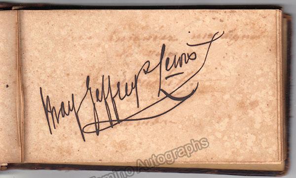 Signature Models Album Autograph Album - 20 Signatures of Singers 1874