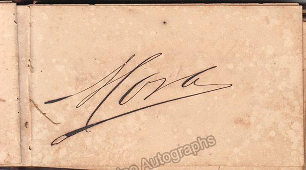 Signature Models Album Autograph Album - 20 Signatures of Singers 1874