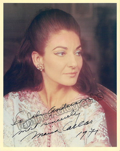 Callas, Maria - Signed Photo 1971