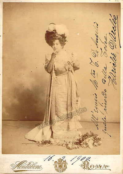 Darclee, Hariclea - Large Signed Cabinet Photo as Tosca, 1900!
