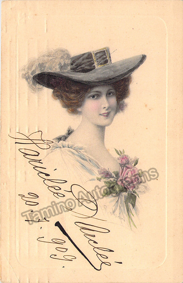 Darclee, Hariclee - Signed Postcard 1909