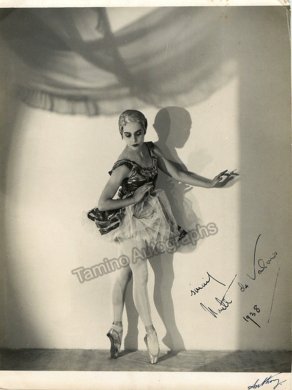 autograph de valois ninette signed photo in performance 1938 1
