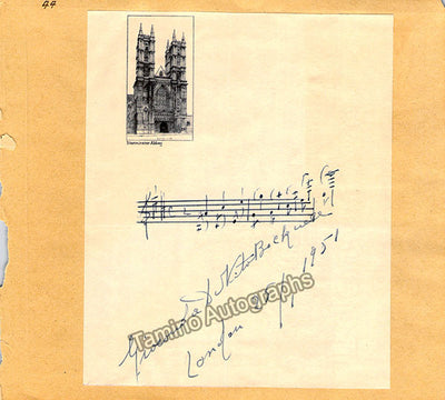 De Vito, Gioconda - Autograph Music Quote signed 1951