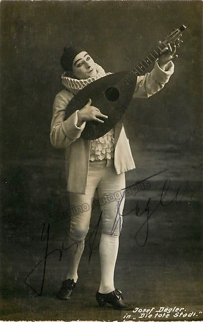 Degler, Josef - Signed Photo Postcard