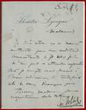 Delibes, Leo - Autograph Letter Signed