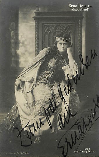 Denera, Erna - Signed Photo Postcard as Ortrud