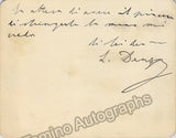 Denza, Luigi - Autograph Note Signed 1899
