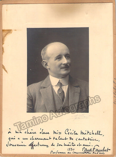 Fauchet, Paul - Signed Photo 1930