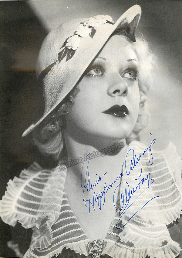 Faye, Alice - Signed Photograph