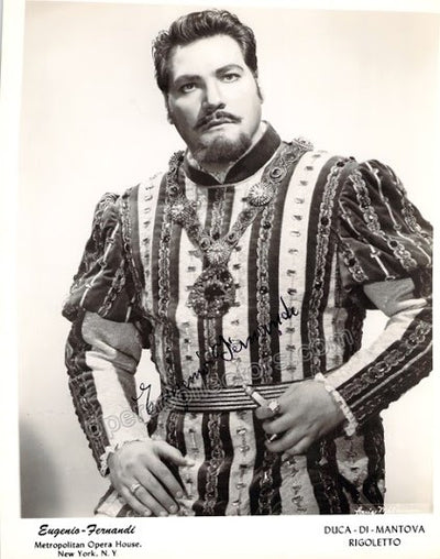 Fernandi, Eugenio - Signed Photo in Rigoletto